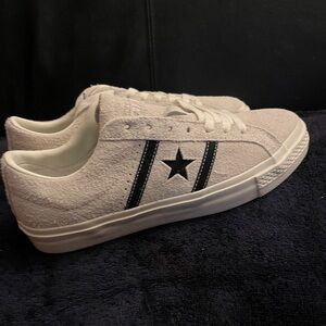 Converse One Star Academy Pro Suede Shoes Cream/Navy Men Size 9 NWOB